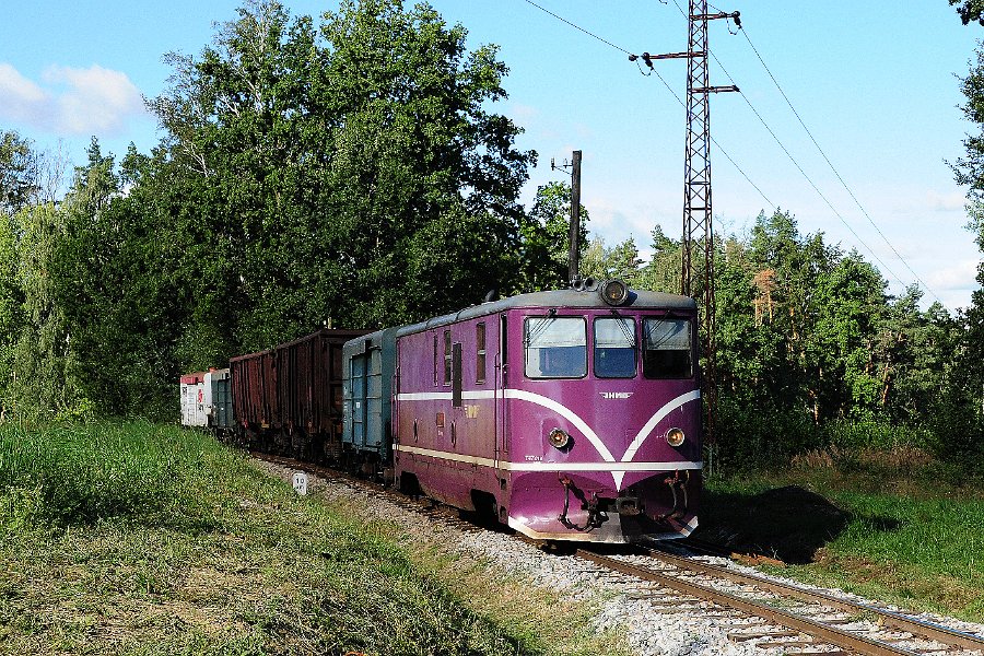 2020.08.27 JHMD T47.019 Jindřichův Hradec - Nová Bystřice Güterverkehr Rollbock (10)